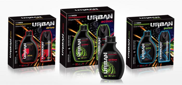 Urban shower gift set Shower gel 250 ml & Body spray 150 ml